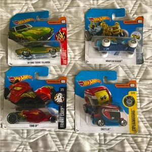 Hot wheels cars set of 4